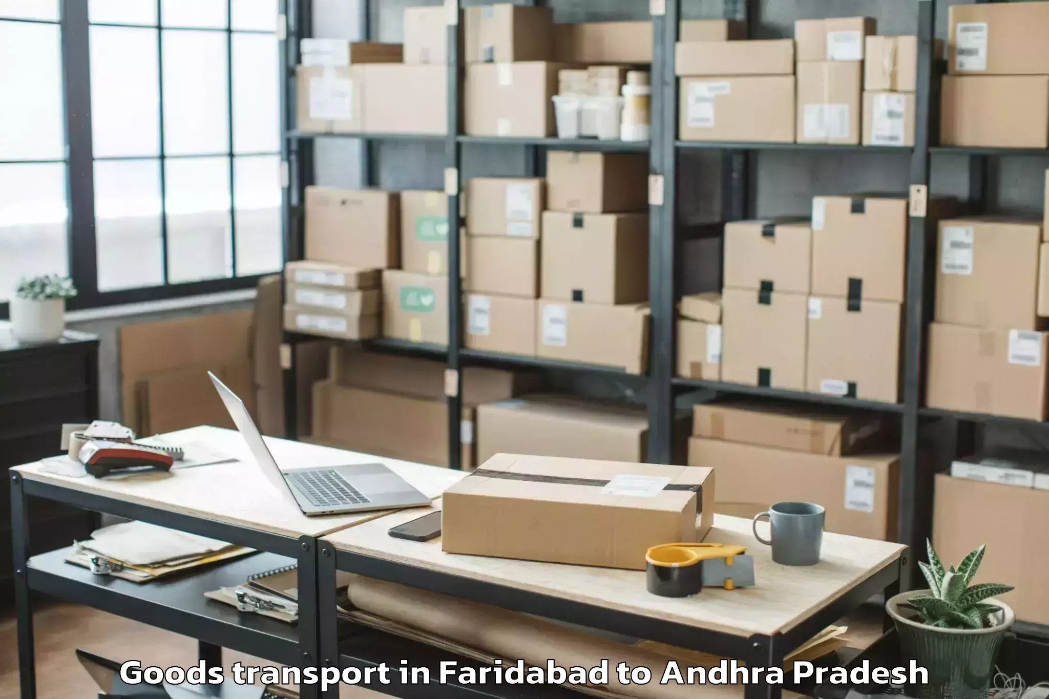 Leading Faridabad to Gajapathinagaram Goods Transport Provider